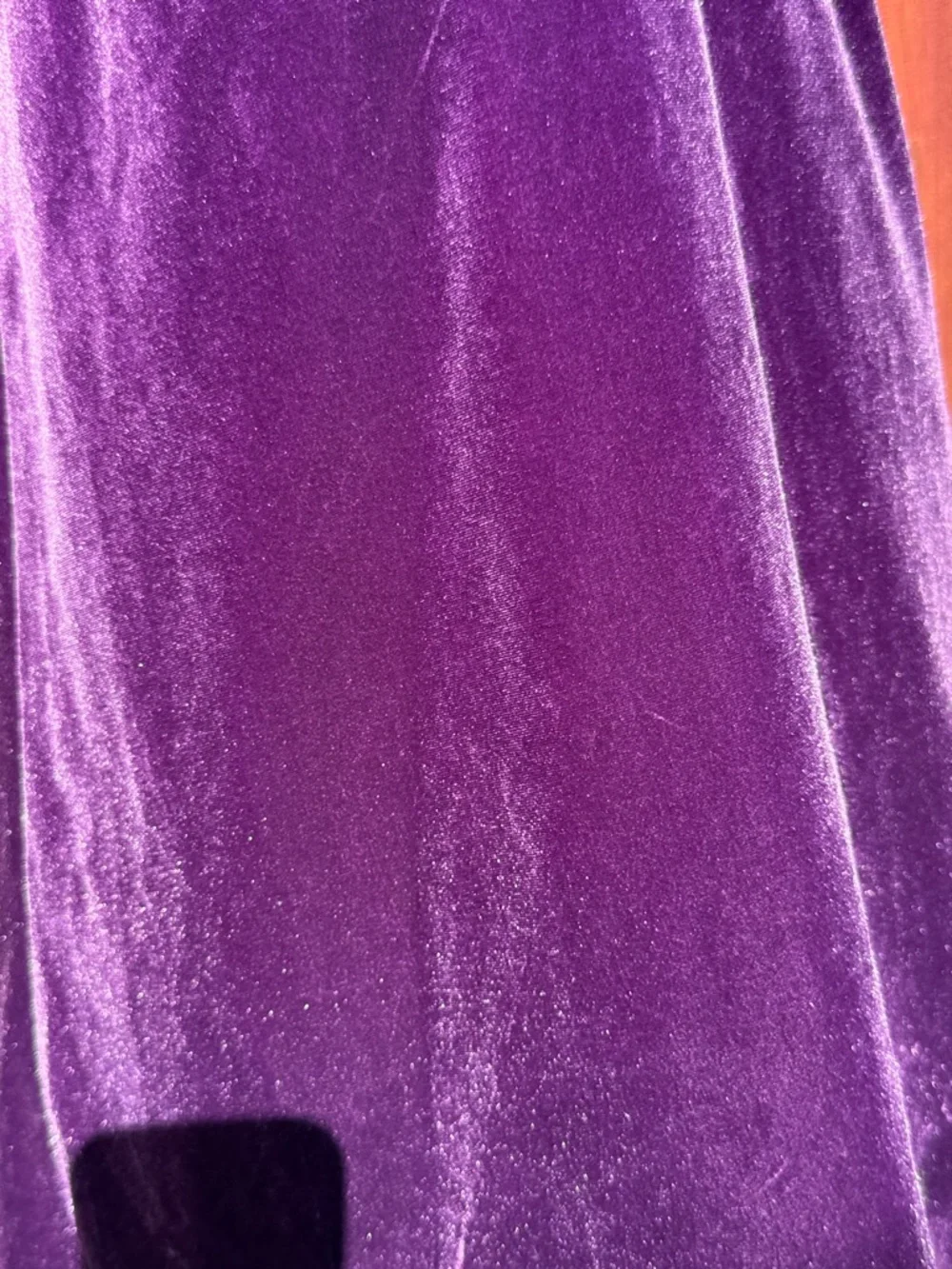 Free People Yellow Felt Flower Accent on Plum Fabric SP